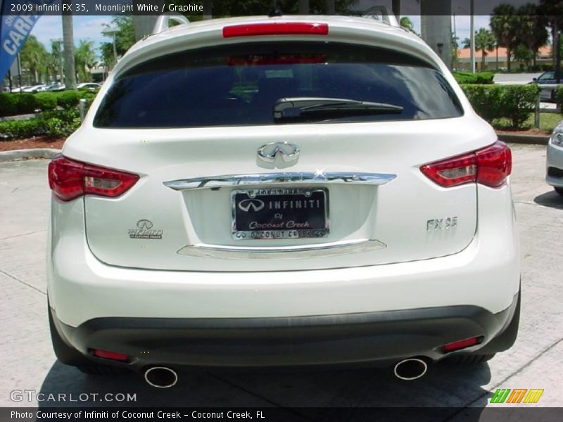 Moonlight White / Graphite 2009 Infiniti FX 35