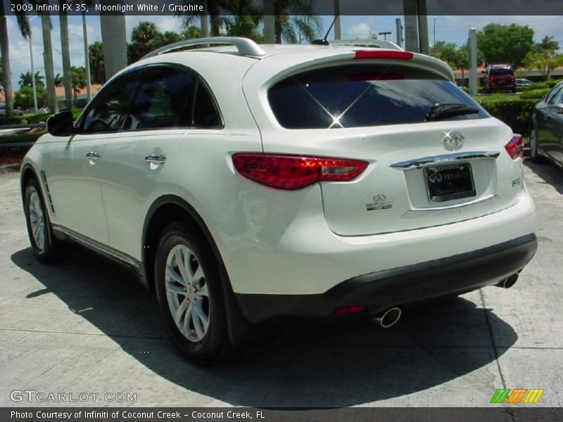 Moonlight White / Graphite 2009 Infiniti FX 35