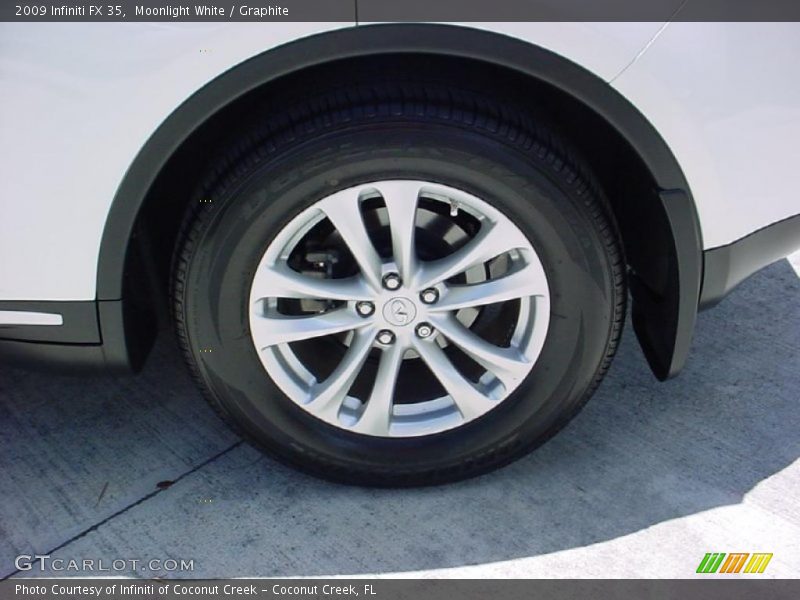 Moonlight White / Graphite 2009 Infiniti FX 35
