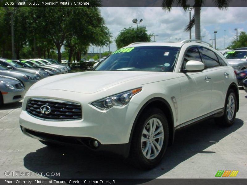 Moonlight White / Graphite 2009 Infiniti FX 35