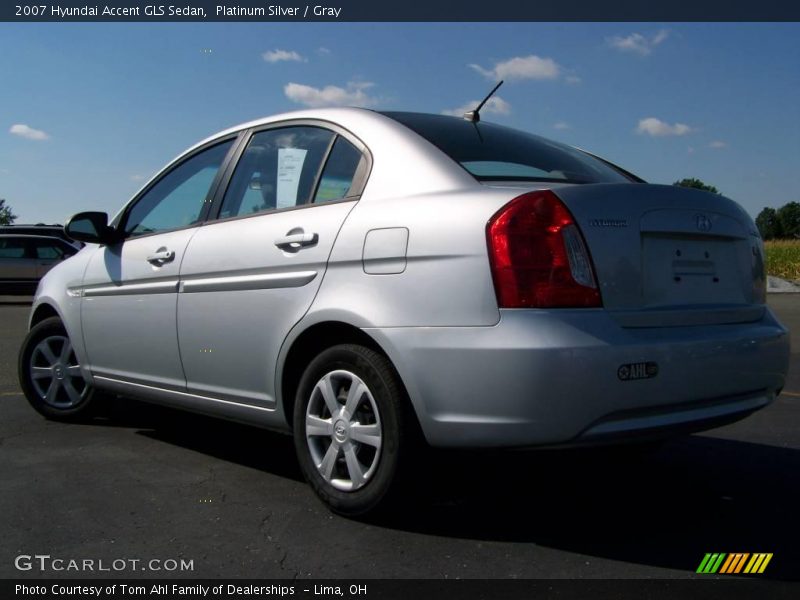 Platinum Silver / Gray 2007 Hyundai Accent GLS Sedan