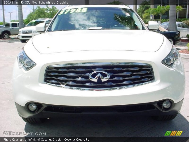 Moonlight White / Graphite 2009 Infiniti FX 35