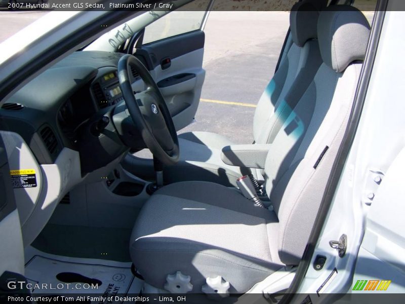 Platinum Silver / Gray 2007 Hyundai Accent GLS Sedan