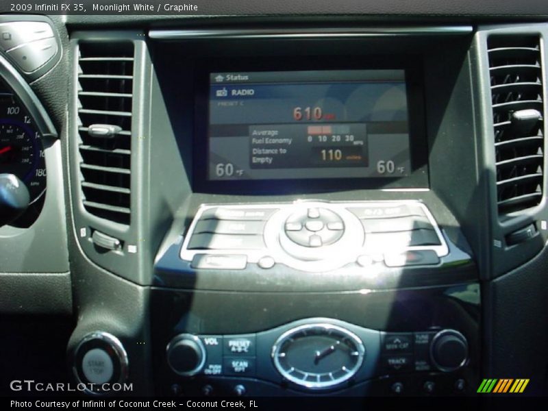 Moonlight White / Graphite 2009 Infiniti FX 35