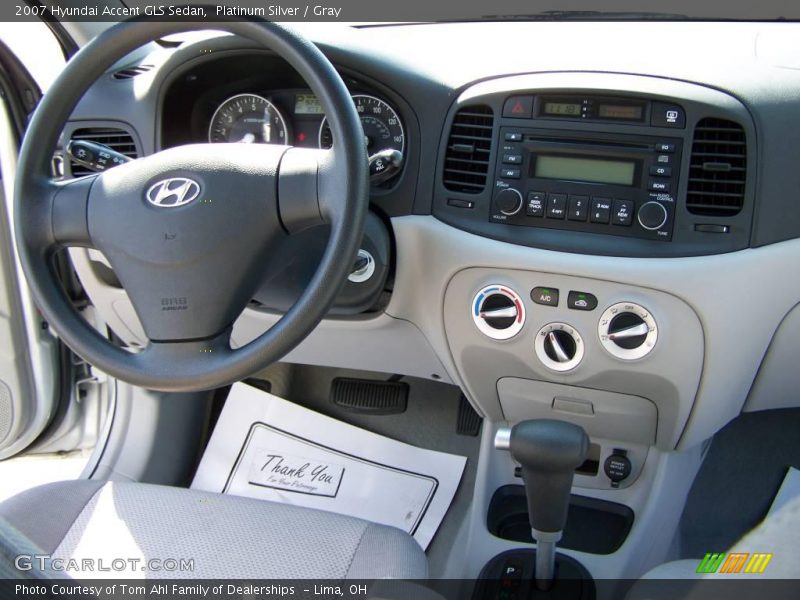 Platinum Silver / Gray 2007 Hyundai Accent GLS Sedan
