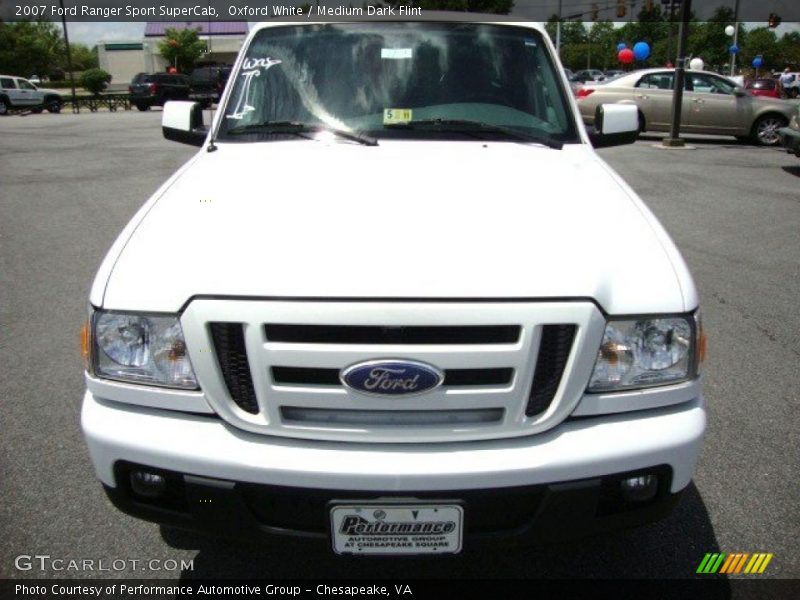 Oxford White / Medium Dark Flint 2007 Ford Ranger Sport SuperCab