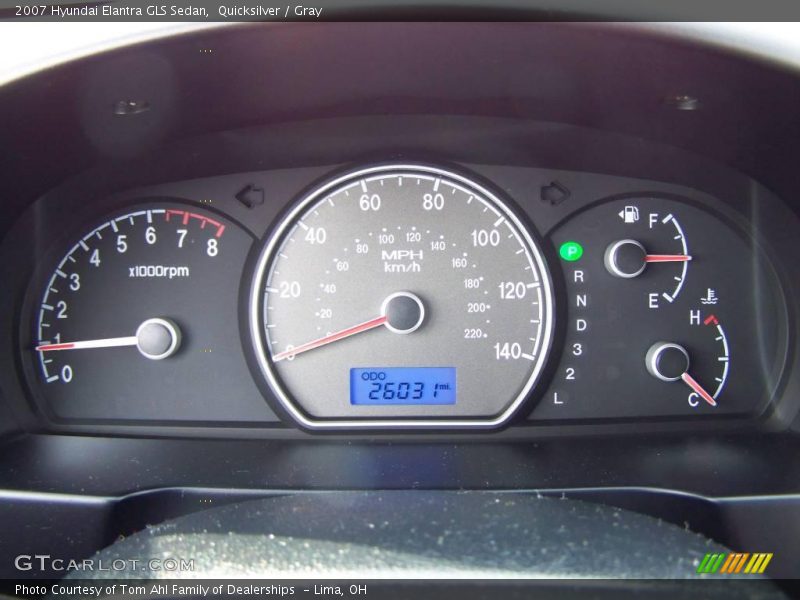 Quicksilver / Gray 2007 Hyundai Elantra GLS Sedan