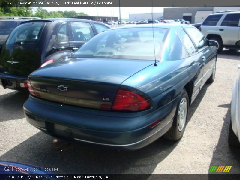 Dark Teal Metallic / Graphite 1997 Chevrolet Monte Carlo LS