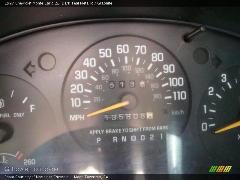 Dark Teal Metallic / Graphite 1997 Chevrolet Monte Carlo LS