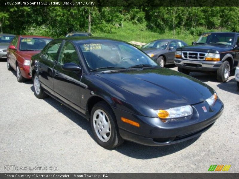 Black Silver / Gray 2002 Saturn S Series SL2 Sedan