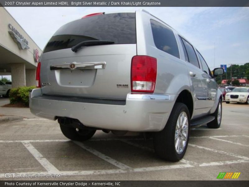 Bright Silver Metallic / Dark Khaki/Light Graystone 2007 Chrysler Aspen Limited HEMI