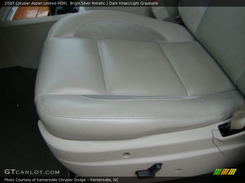 Bright Silver Metallic / Dark Khaki/Light Graystone 2007 Chrysler Aspen Limited HEMI