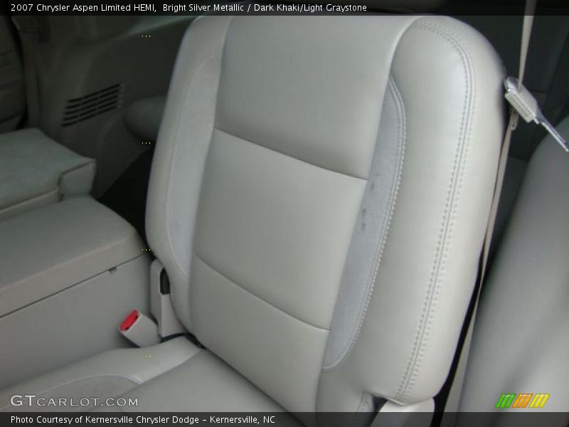 Bright Silver Metallic / Dark Khaki/Light Graystone 2007 Chrysler Aspen Limited HEMI