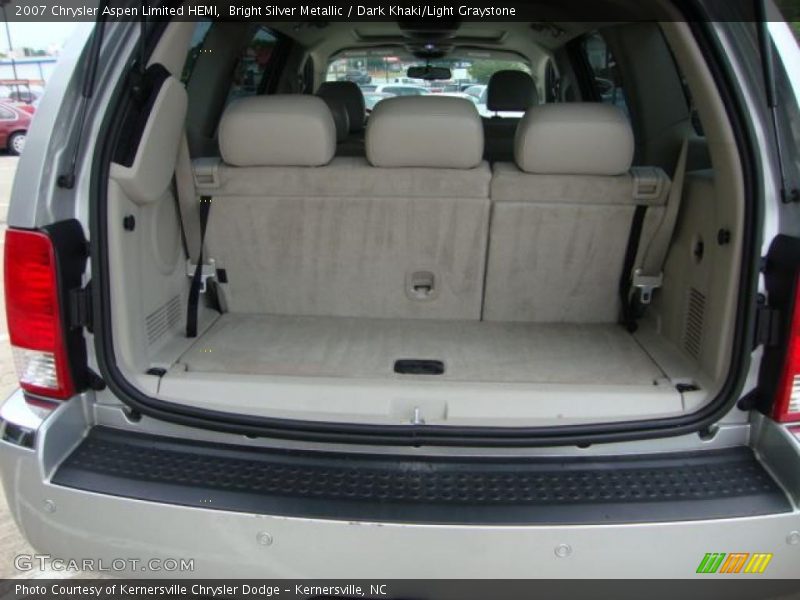 Bright Silver Metallic / Dark Khaki/Light Graystone 2007 Chrysler Aspen Limited HEMI