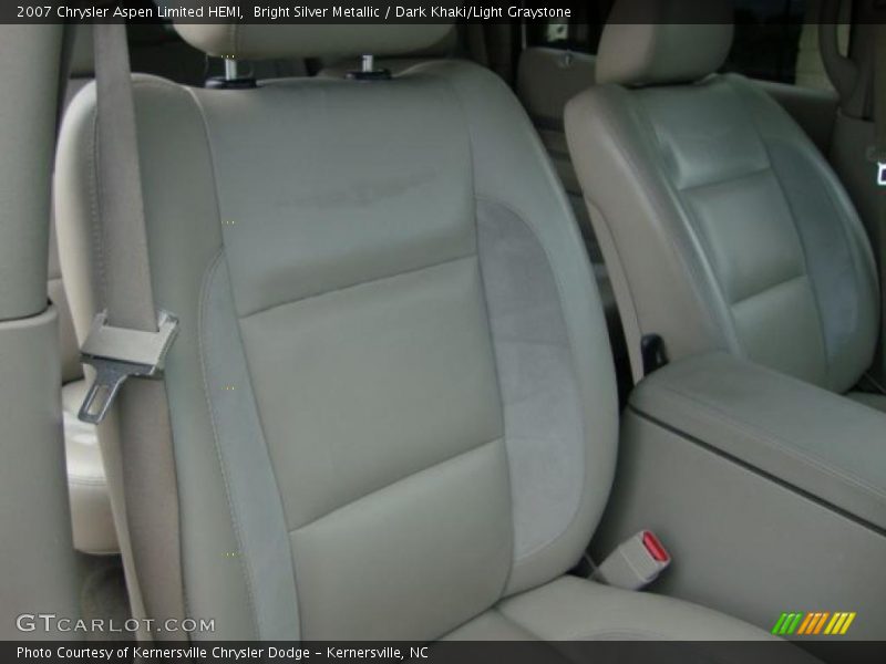 Bright Silver Metallic / Dark Khaki/Light Graystone 2007 Chrysler Aspen Limited HEMI