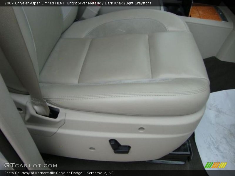 Bright Silver Metallic / Dark Khaki/Light Graystone 2007 Chrysler Aspen Limited HEMI