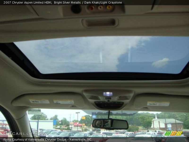 Bright Silver Metallic / Dark Khaki/Light Graystone 2007 Chrysler Aspen Limited HEMI