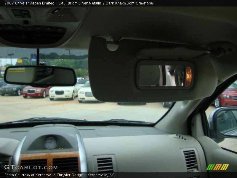 Bright Silver Metallic / Dark Khaki/Light Graystone 2007 Chrysler Aspen Limited HEMI