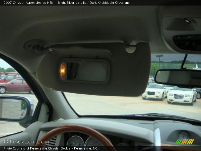 Bright Silver Metallic / Dark Khaki/Light Graystone 2007 Chrysler Aspen Limited HEMI