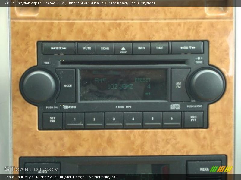 Bright Silver Metallic / Dark Khaki/Light Graystone 2007 Chrysler Aspen Limited HEMI