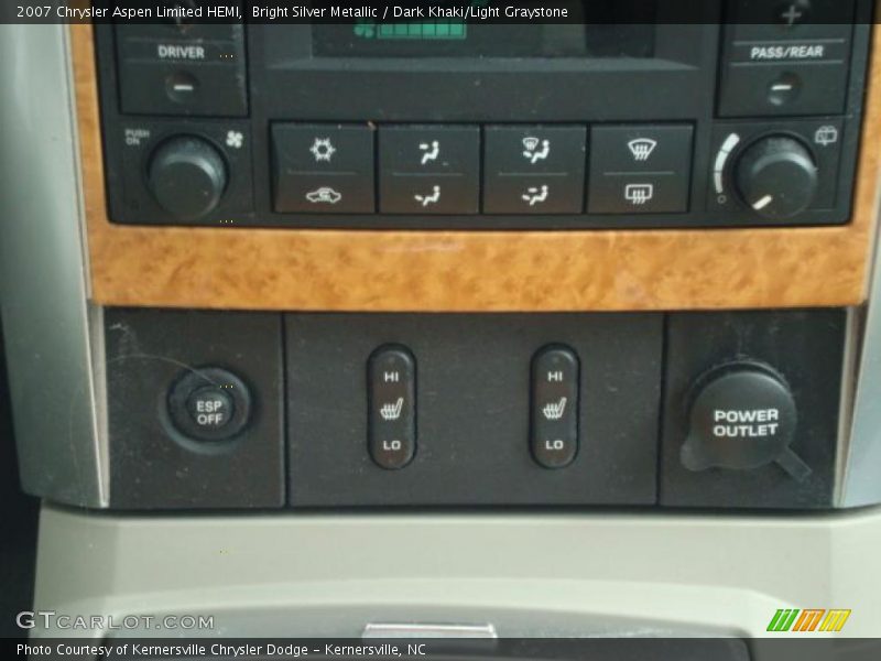 Bright Silver Metallic / Dark Khaki/Light Graystone 2007 Chrysler Aspen Limited HEMI