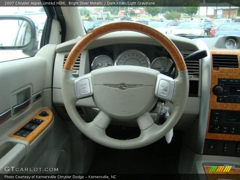 Bright Silver Metallic / Dark Khaki/Light Graystone 2007 Chrysler Aspen Limited HEMI