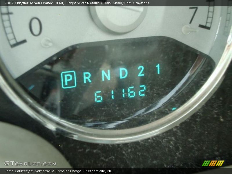 Bright Silver Metallic / Dark Khaki/Light Graystone 2007 Chrysler Aspen Limited HEMI
