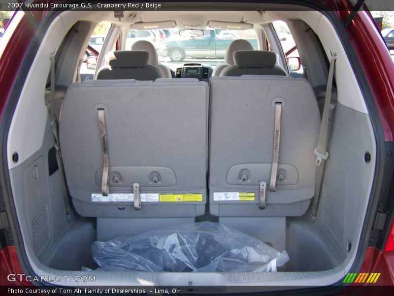 Cranberry Red / Beige 2007 Hyundai Entourage GLS