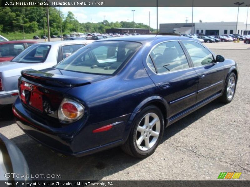 Majestic Blue Metallic / Frost 2002 Nissan Maxima SE