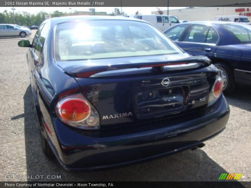 Majestic Blue Metallic / Frost 2002 Nissan Maxima SE