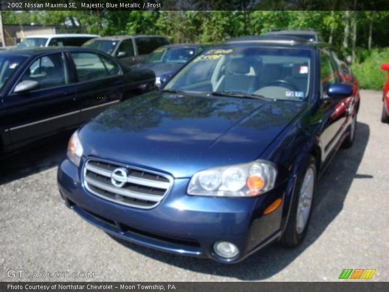 Majestic Blue Metallic / Frost 2002 Nissan Maxima SE