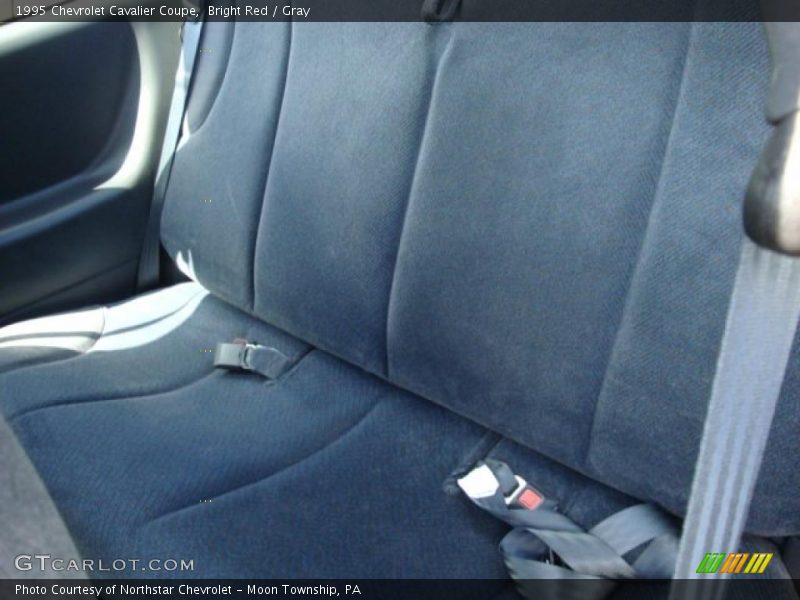 Bright Red / Gray 1995 Chevrolet Cavalier Coupe
