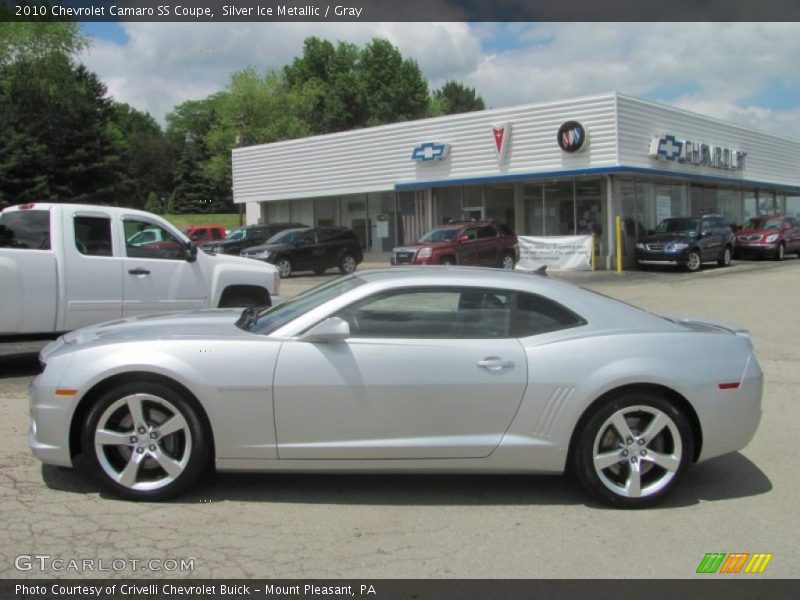 Silver Ice Metallic / Gray 2010 Chevrolet Camaro SS Coupe