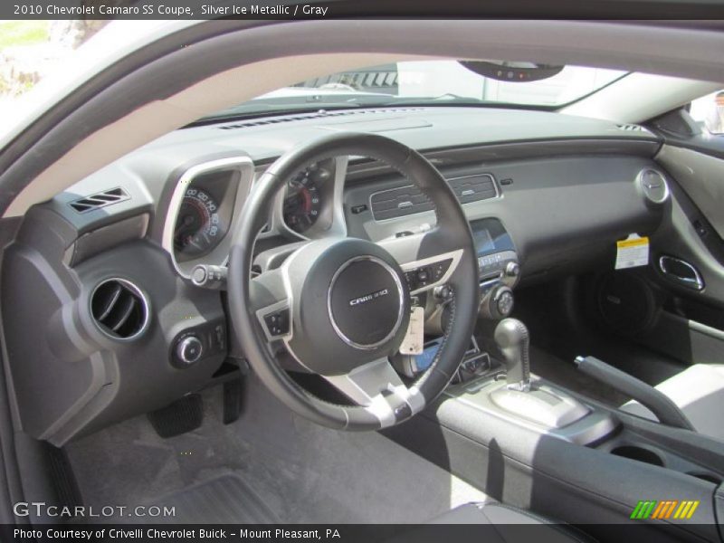 Silver Ice Metallic / Gray 2010 Chevrolet Camaro SS Coupe