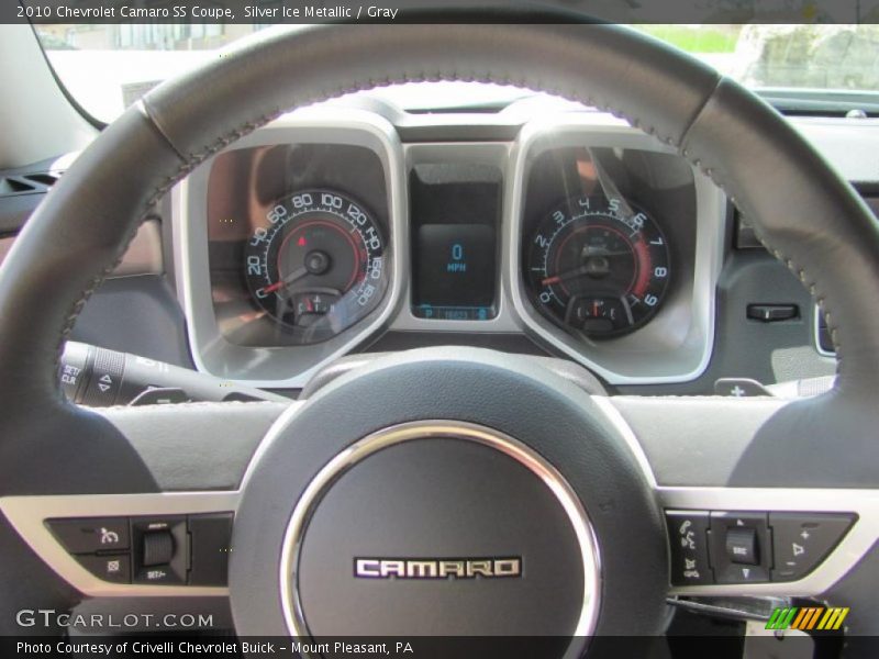 Silver Ice Metallic / Gray 2010 Chevrolet Camaro SS Coupe
