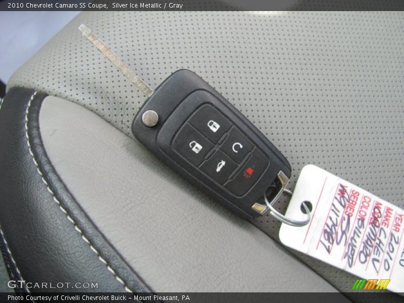 Silver Ice Metallic / Gray 2010 Chevrolet Camaro SS Coupe