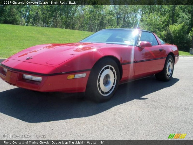 Bright Red / Black 1987 Chevrolet Corvette Coupe