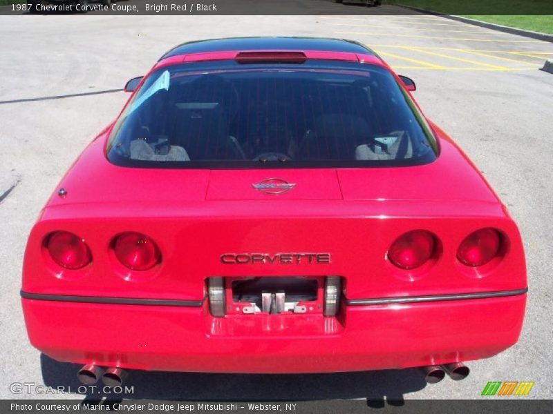 Bright Red / Black 1987 Chevrolet Corvette Coupe