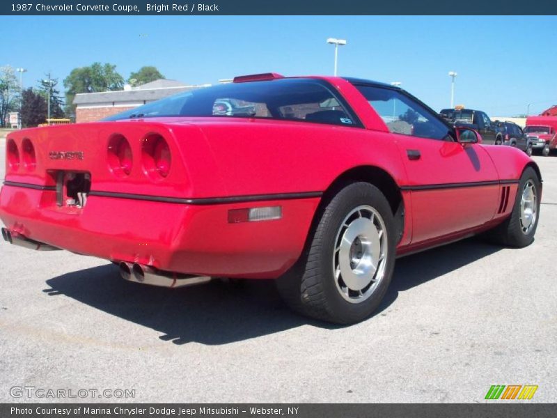 Bright Red / Black 1987 Chevrolet Corvette Coupe