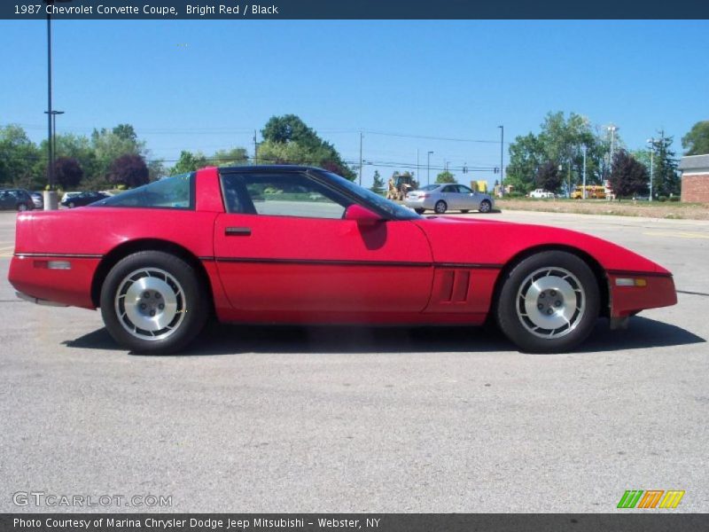 Bright Red / Black 1987 Chevrolet Corvette Coupe