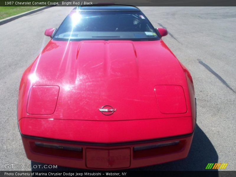 Bright Red / Black 1987 Chevrolet Corvette Coupe