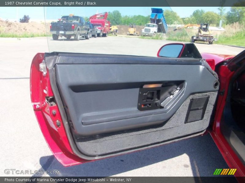 Bright Red / Black 1987 Chevrolet Corvette Coupe