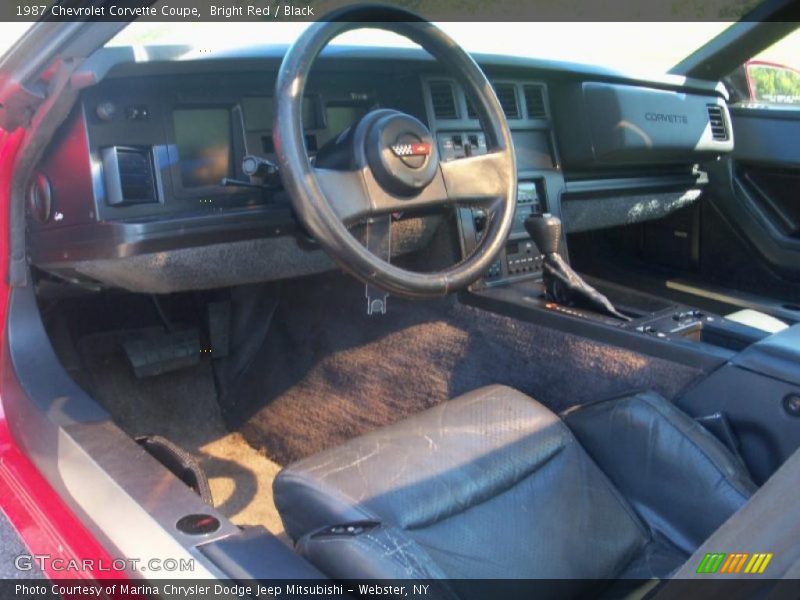 Bright Red / Black 1987 Chevrolet Corvette Coupe