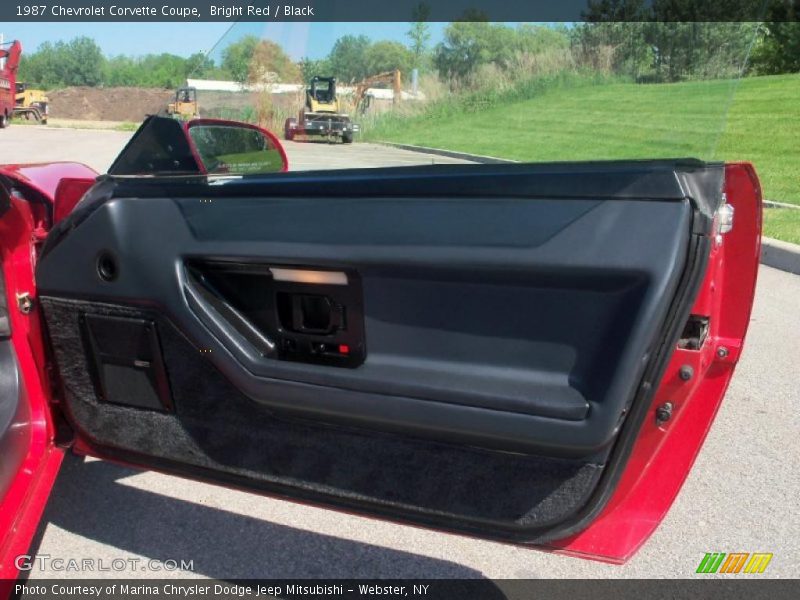 Bright Red / Black 1987 Chevrolet Corvette Coupe