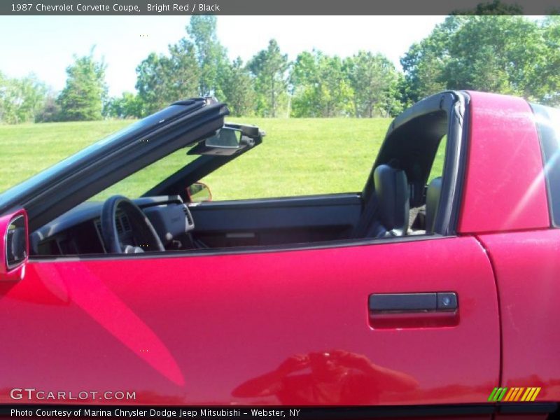 Bright Red / Black 1987 Chevrolet Corvette Coupe