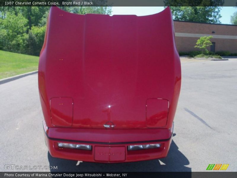 Bright Red / Black 1987 Chevrolet Corvette Coupe