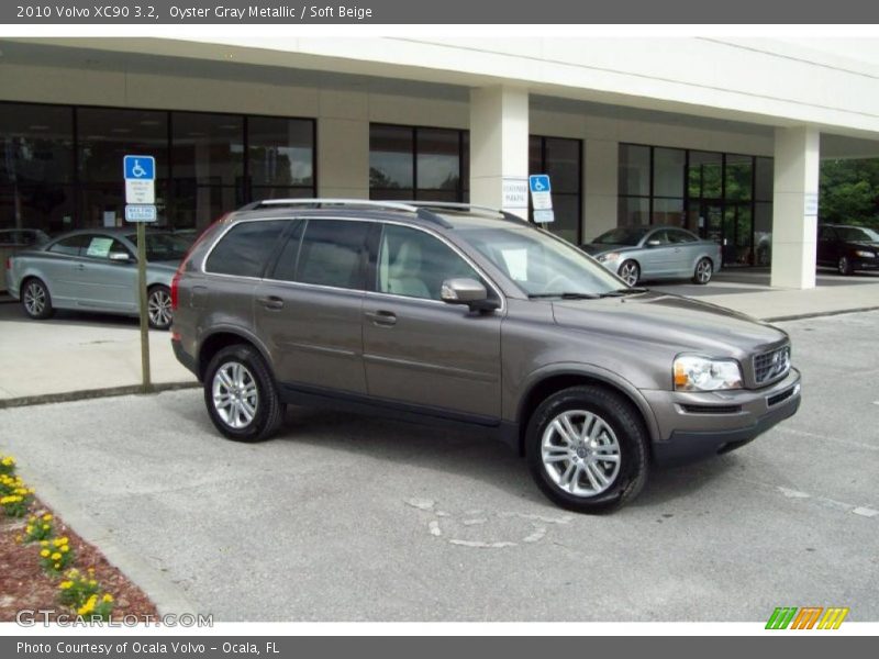 Oyster Gray Metallic / Soft Beige 2010 Volvo XC90 3.2