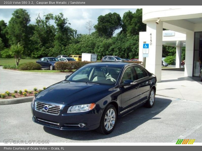 Caspian Blue Metallic / Sandstone 2010 Volvo S80 3.2