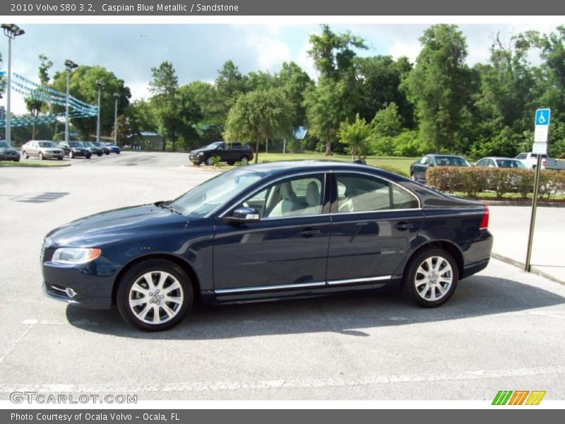 Caspian Blue Metallic / Sandstone 2010 Volvo S80 3.2