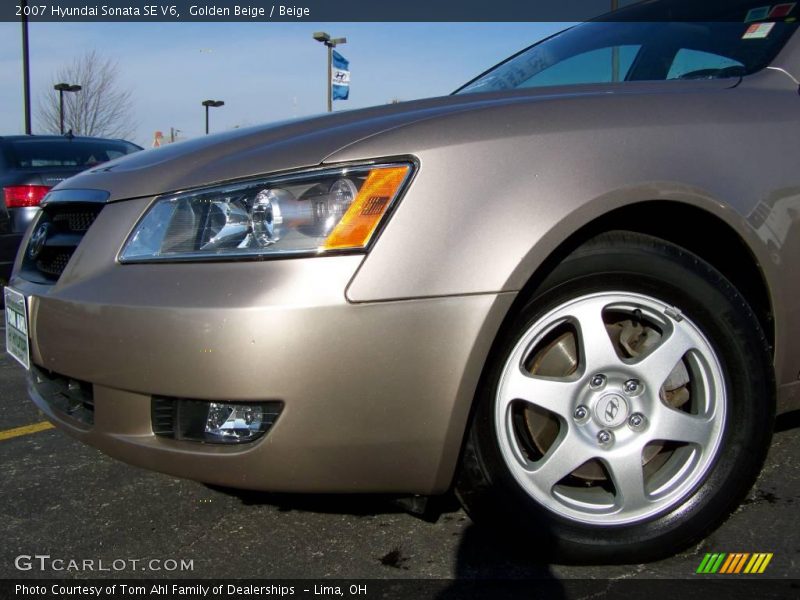 Golden Beige / Beige 2007 Hyundai Sonata SE V6